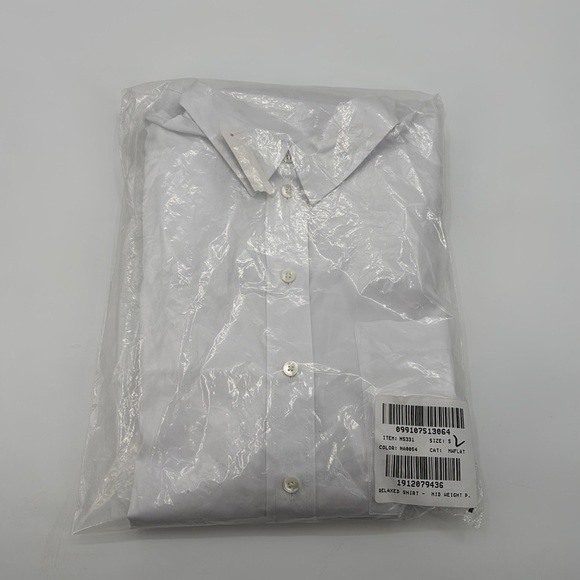 Madewell Relaxed Button-Up Shirt in Eyelet White size S NWT NS331 - Picture 12 of 13